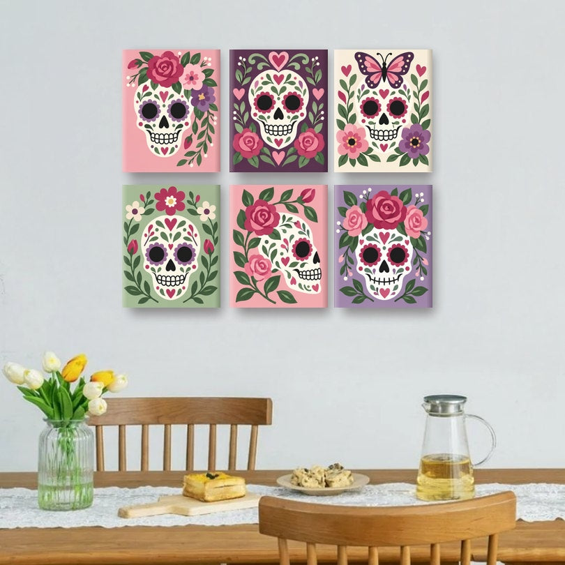 6 Mini Paintings - Garden of Souls Set