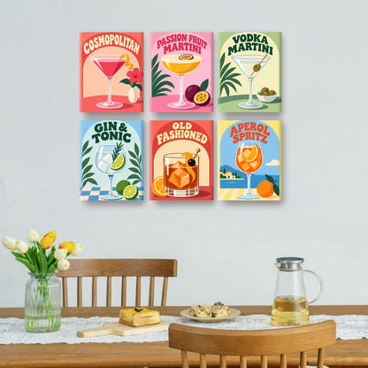 6 Minitavlor - Groovy skål-paket