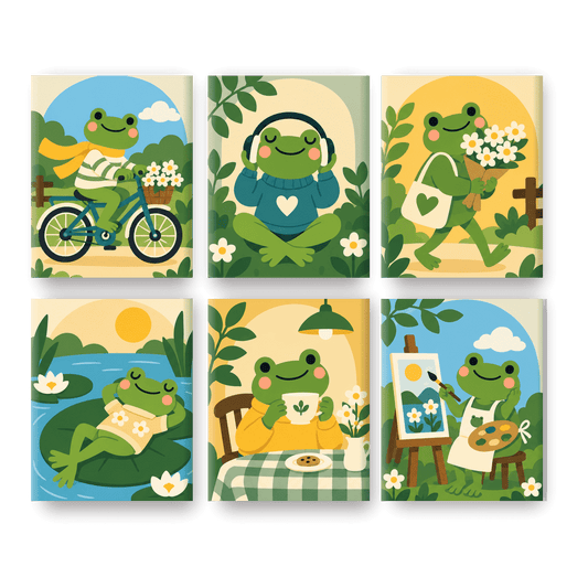 6 Mini Paintings - Hoppy Little Life Set