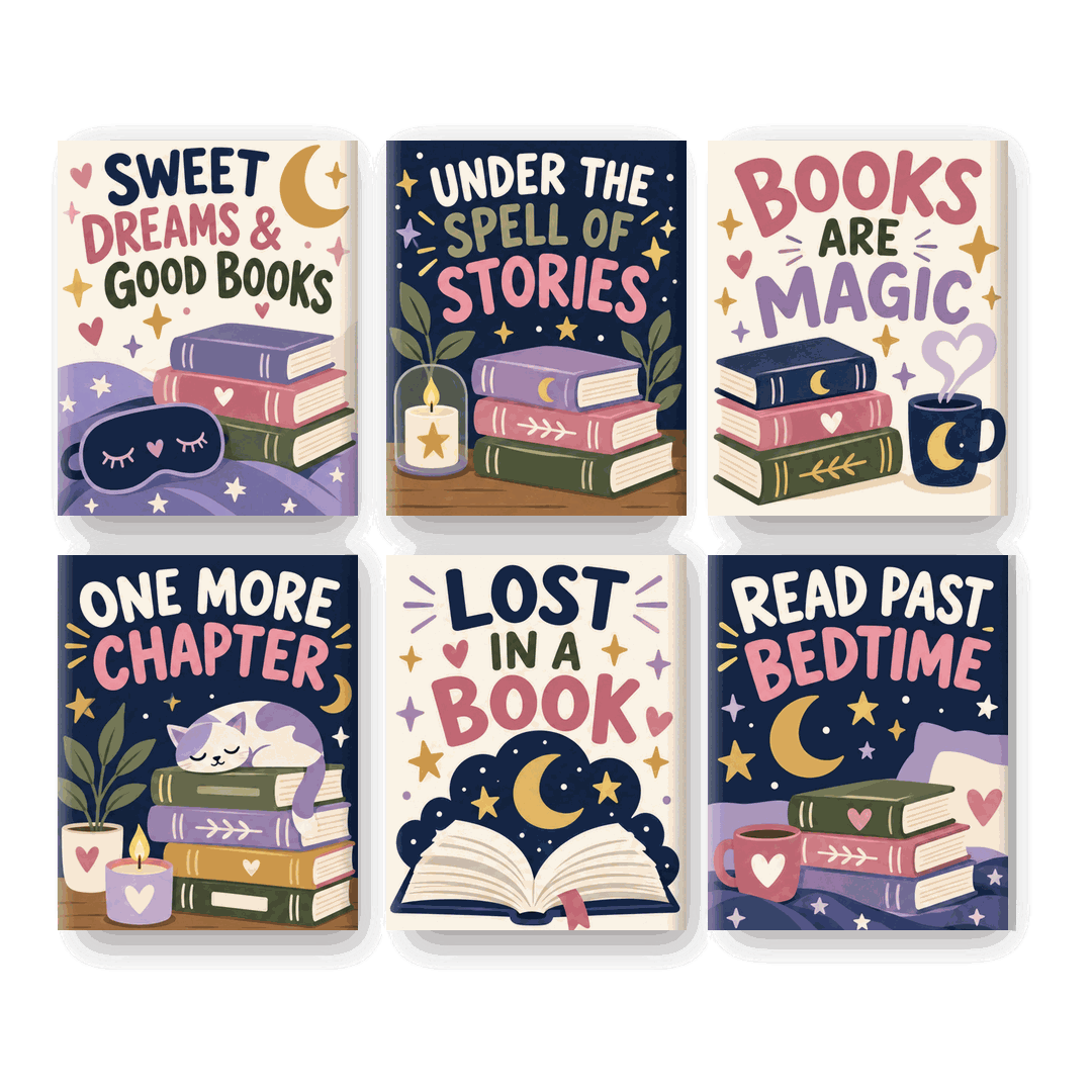 6 Mini Paintings - Pages After Dark Set