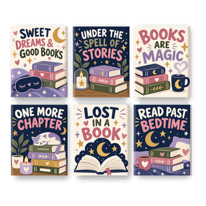 6 Mini Paintings - Pages After Dark Set
