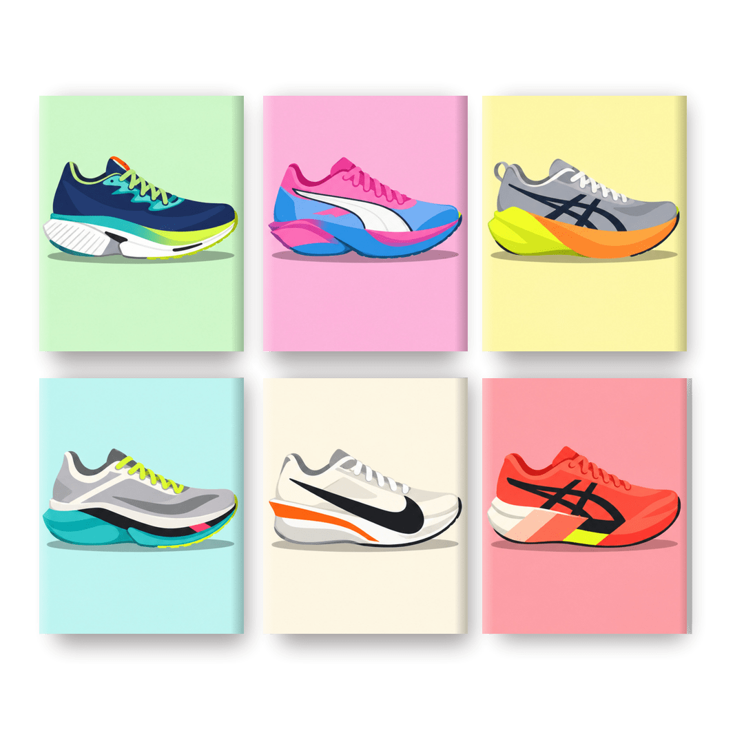 6 Mini Paintings - Sneaker-heads Set