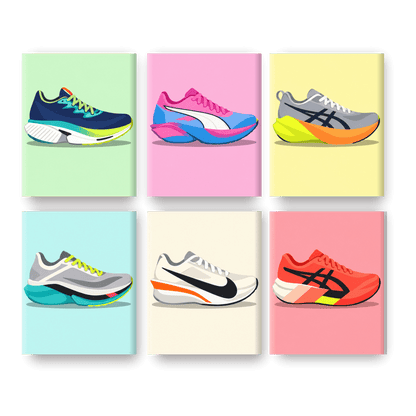 6 Mini Paintings - Sneaker-heads Set
