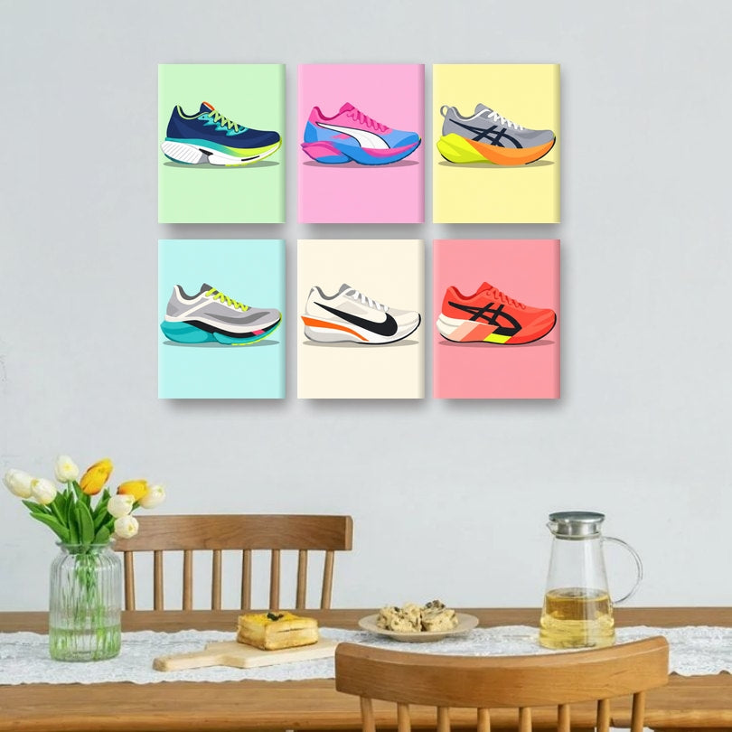 6 Mini Paintings - Sneaker-heads Set