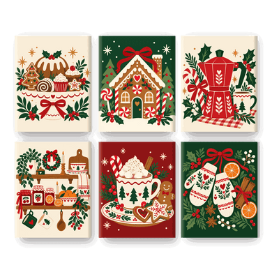 6 Mini Paintings - Christmas Sweets Set