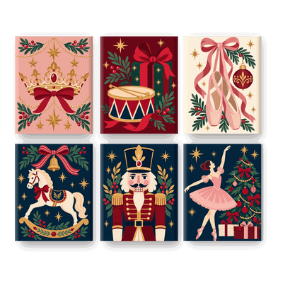 6 Mini Paintings - Royal Christmas Crown Set