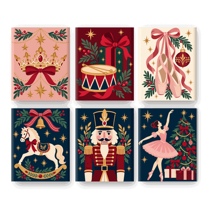 6 Mini Paintings - Royal Christmas Crown Set