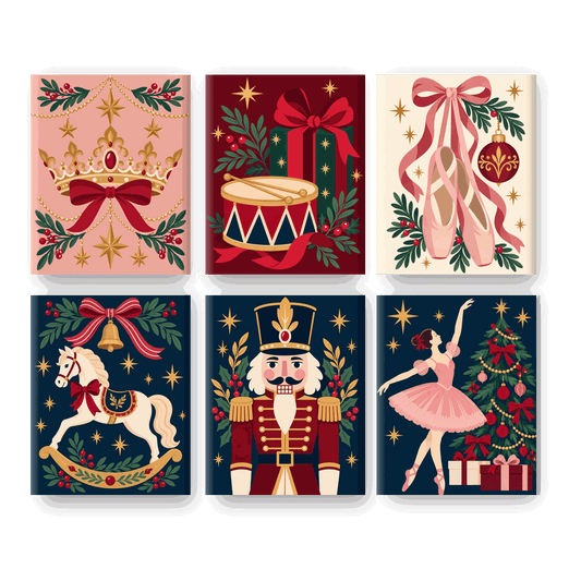 6 Mini Paintings - Royal Christmas Crown Set