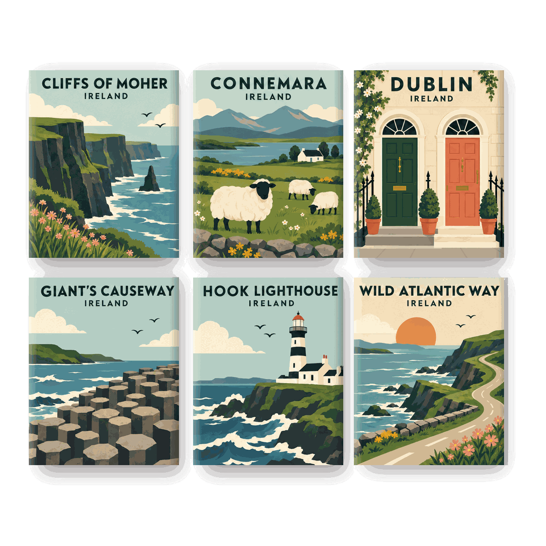6 Mini Paintings - Emerald Classics Set