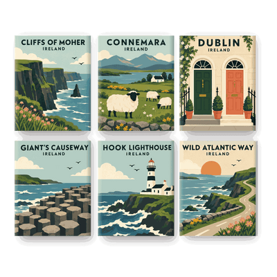 6 Mini Paintings - Emerald Classics Set