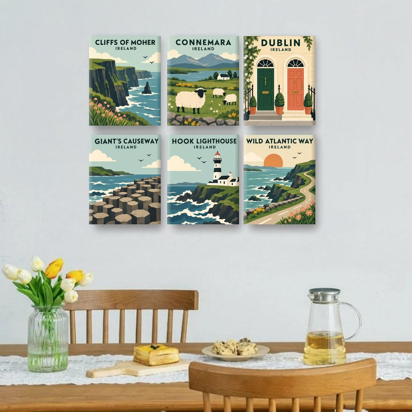 6 Mini Paintings - Emerald Classics Set