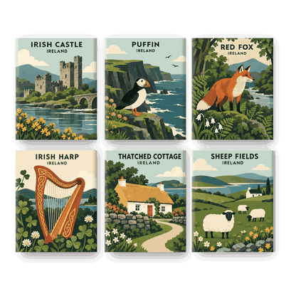 6 Mini Paintings - Irish Folk Tales Set