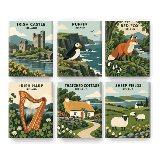 6 Mini Paintings - Irish Folk Tales Set
