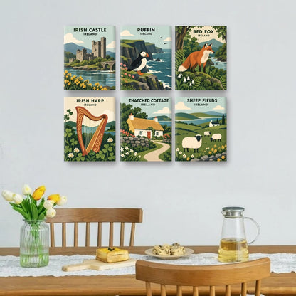 6 Mini Paintings - Irish Folk Tales Set