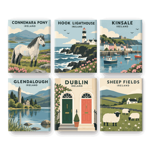 6 Mini Paintings - Irish Mornings Set