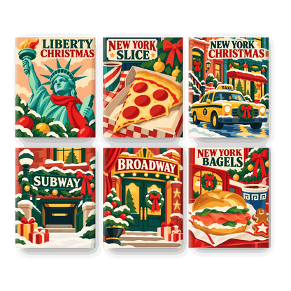 6 Mini Paintings - Liberty Christmas Set