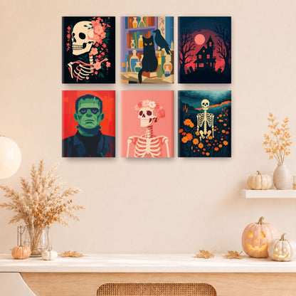 12 Mini Paintings | Halloween Vibes Bundle