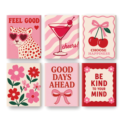 6 Mini Paintings - Feel Good Set- Paint by Numbers
