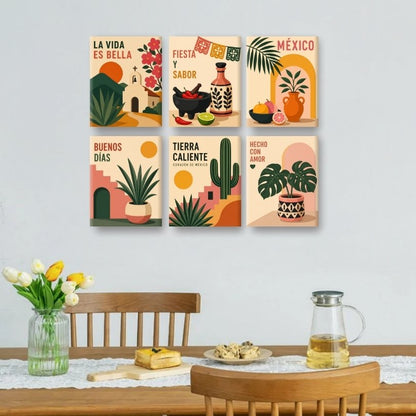 6 Mini Paintings - Tierra Caliente Set
