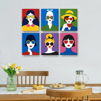 6 Mini tableaux - Ensemble "Ne m'oubliez pas"