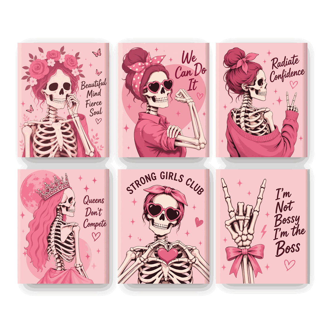 6 Mini Paintings - Fierce Soul Set- Paint by Numbers