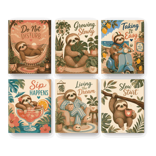 6 Mini-tableaux - Set Ne Pas Déranger - Peinture par numéros