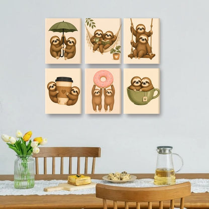 6 Mini tableaux - Ensemble "Ne m'oubliez pas"