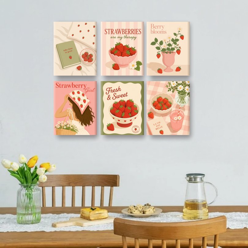 6 Mini tableaux - Ensemble "Ne m'oubliez pas"