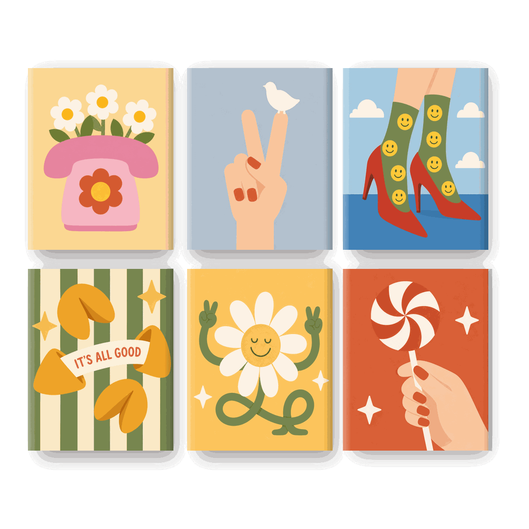 6 Mini-tableaux - It's All Good Ensemble- Peinture par numéros