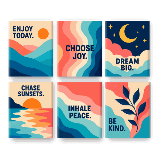 6 Mini Paintings - Choose Joy Set- Paint by Numbers
