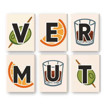 6 Mini Paintings - Vermut Set- Paint by Numbers