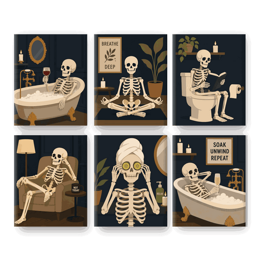 6 Mini Paintings - Soaking My Bones Set