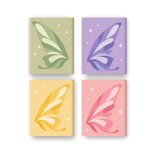 4 Mini Paintings - Fairy Wings Set- Paint by Numbers