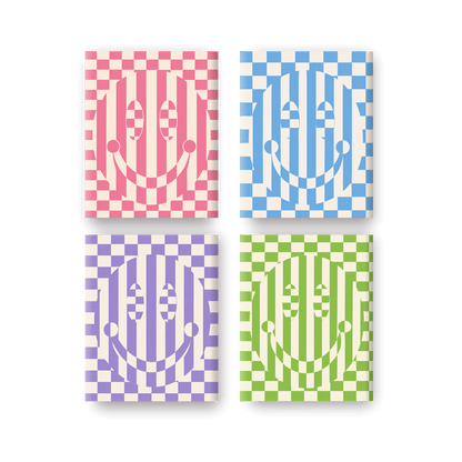 4 Mini Paintings - Happy Illusions Set - Paint by numbers