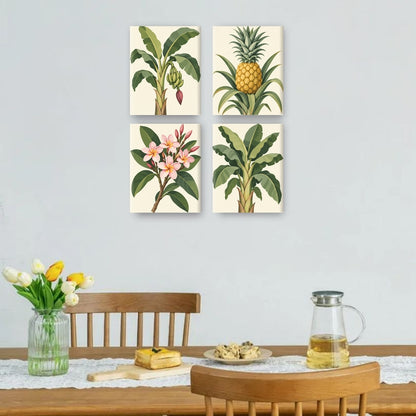 4 Mini Paintings - Tropical Treasures Set