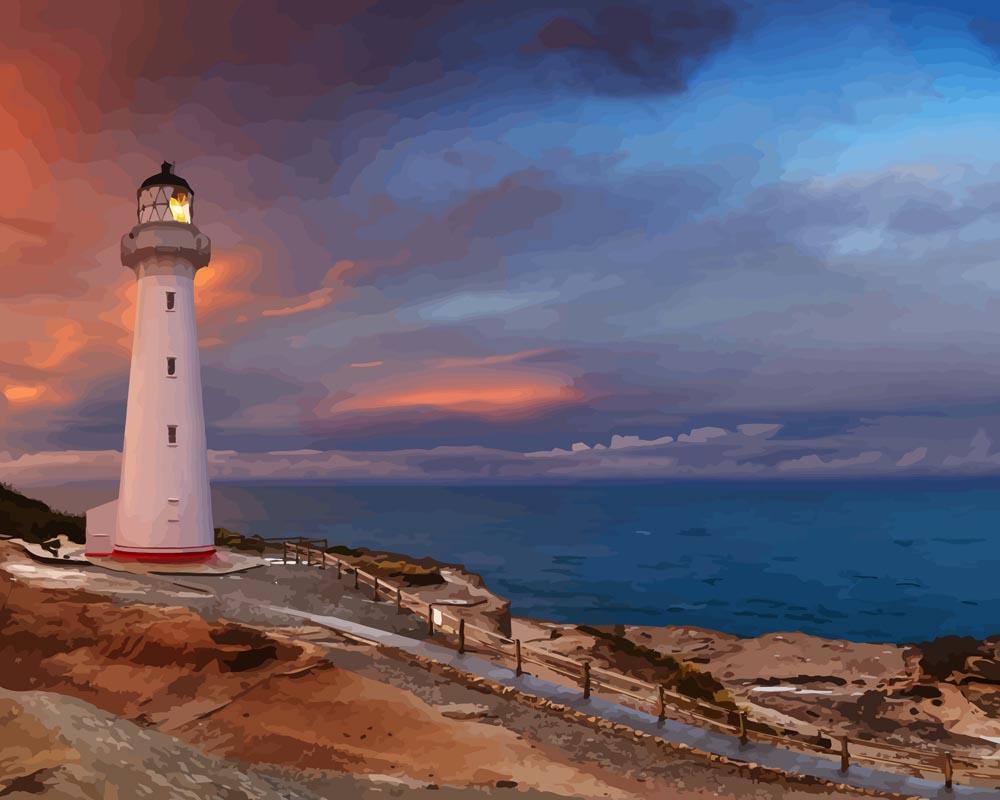 Paint by numbers - Lighthouse Point | Paint by Numbers