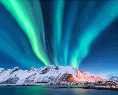 Paint by numbers - Northern Lights in Norway | Paint by Numbers
