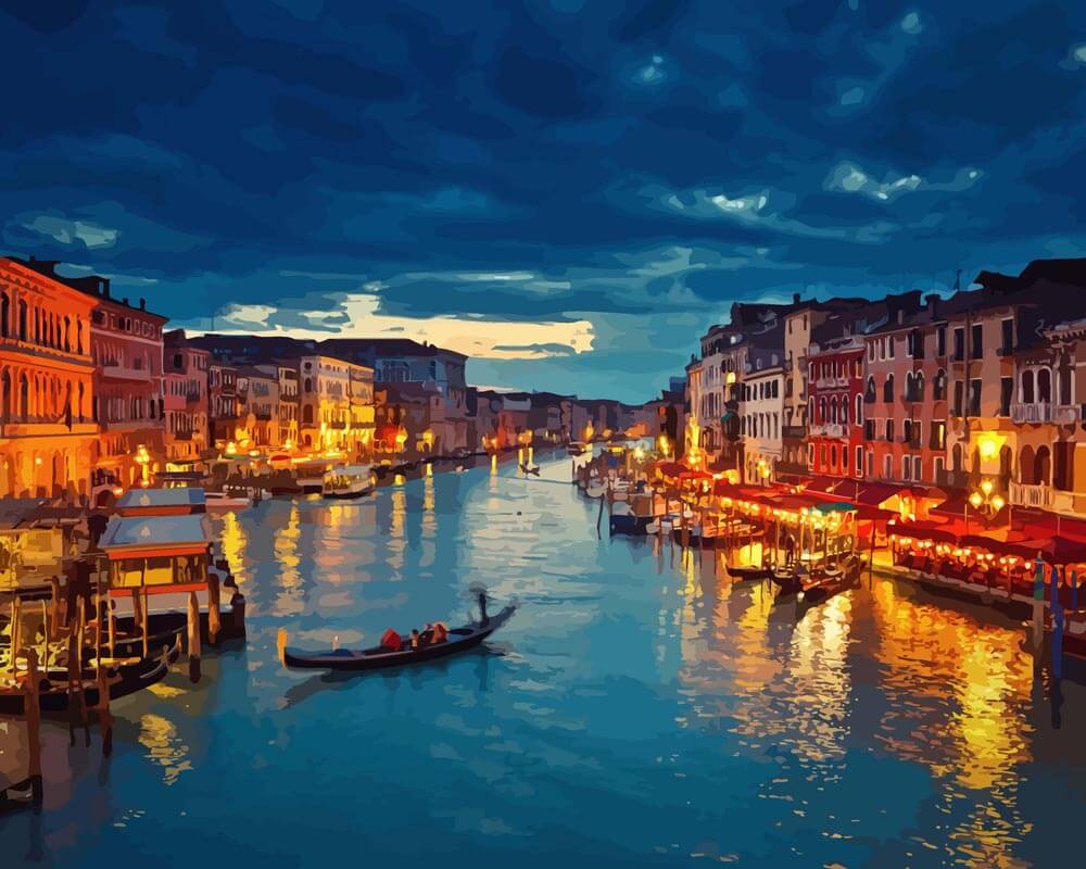 Paint by numbers - Venice by Night | Paint by Numbers
