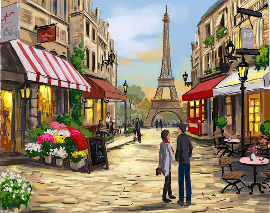 Paint by numbers - Paris Street | Paint by Numbers