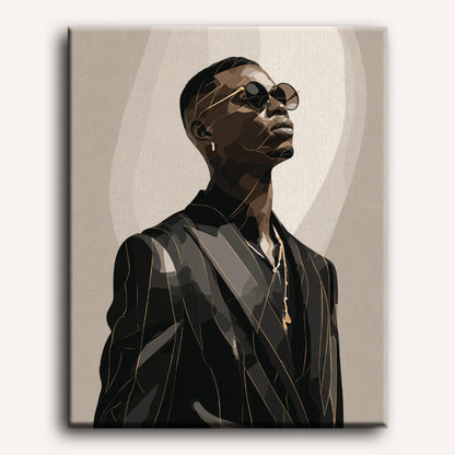 Man in Black | Paint by Number