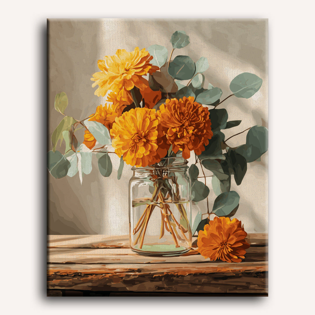 Marigold bouquet | Paint by Number