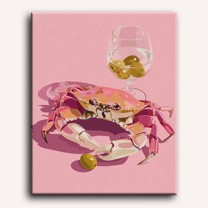 Crabe Martini | Peinture par numéros