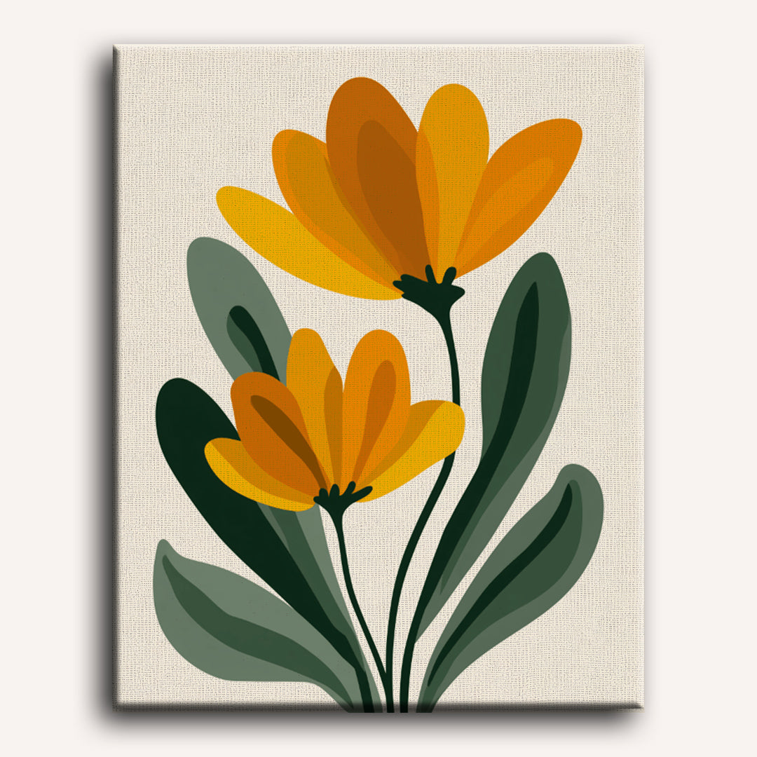Minimal Florals | Paint by Number