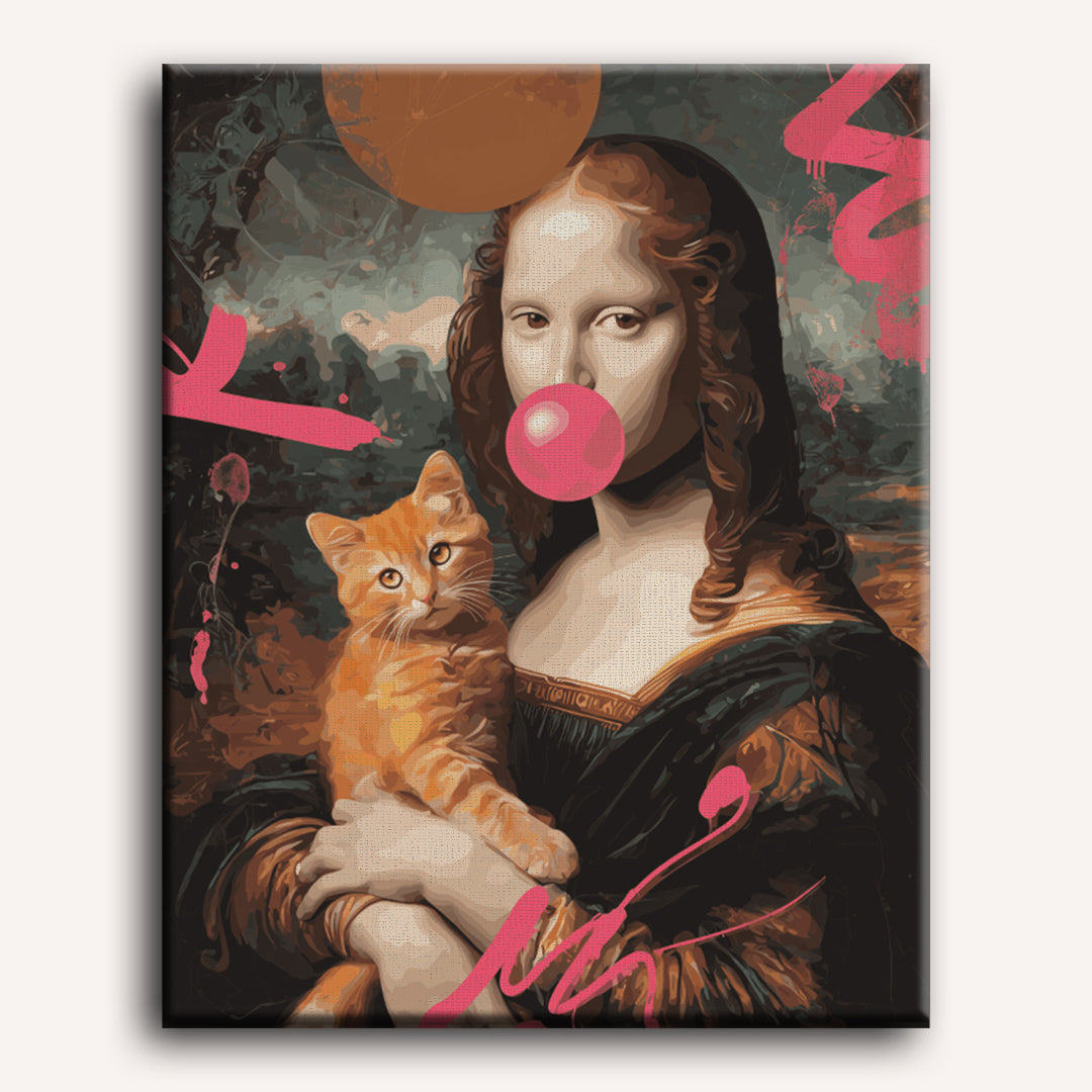 Mona and the Cat | Paint by Number