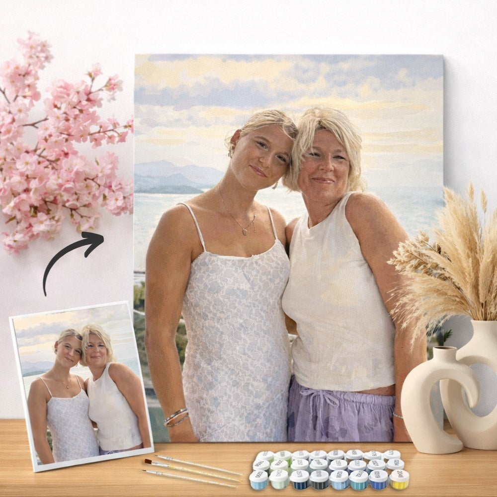 Mother’s Day Gift – Custom Paint by Numbers Kit