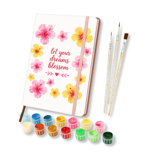 Paint by Number Notebook - Tropical Blossoms- Paint by Numbers