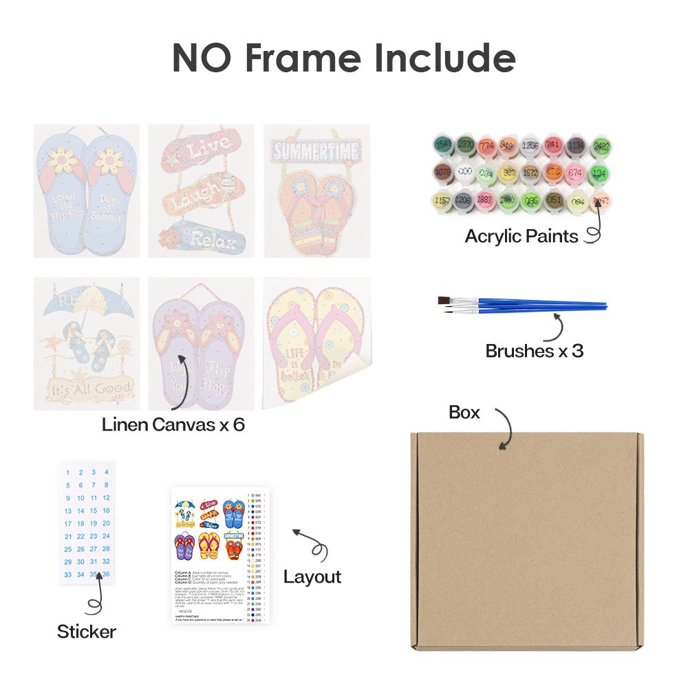 Paint by numbers - What's in your package - Image 5