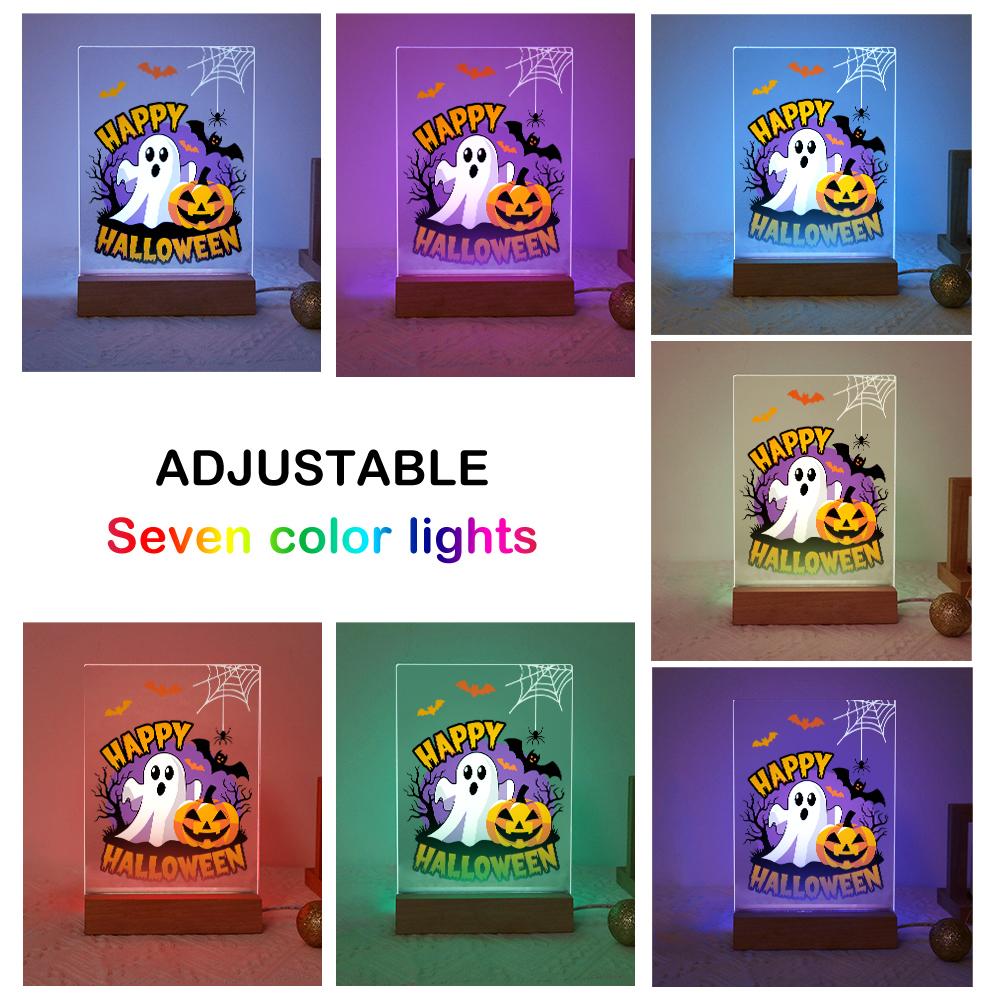Paint by Number Halloween Lamp - Happy Halloween
