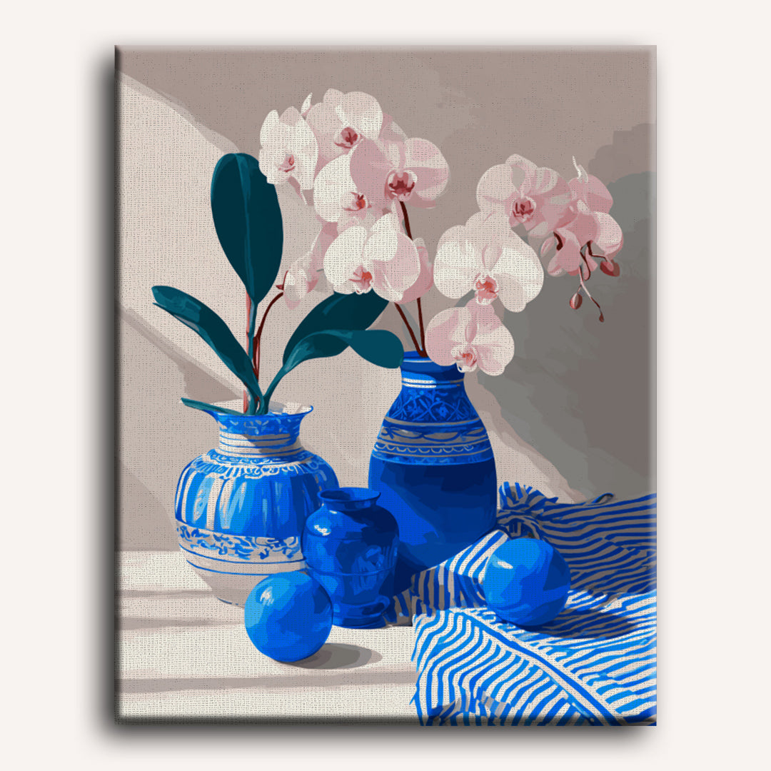 Orchid and Porcelain | Paint by Number