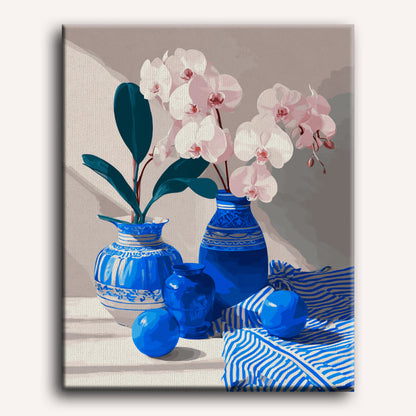 Orchid and Porcelain | Paint by Number